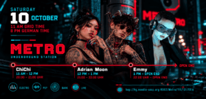 Chi, Adrian and Emmy at Metro